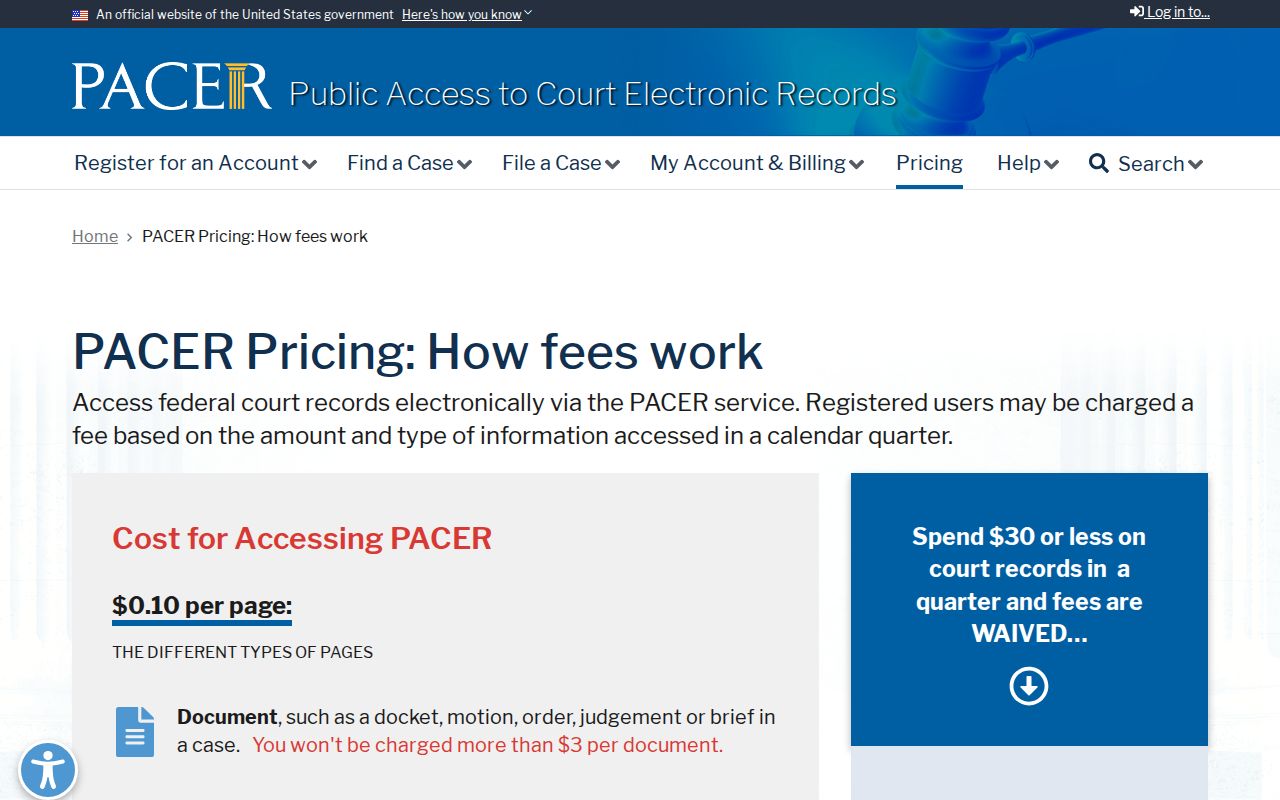 Hamilton County arrest warrant lookup, PACER federal docket fee information