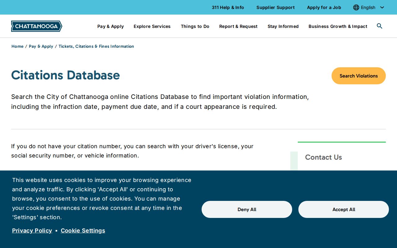 Hamilton County traffic warrants, Chattanooga citation search and alternate identifiers
